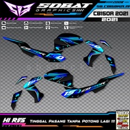 STRIPING CB150R 2021 STICKER VARIASI - STRIPING HOLOGRAM UV TRANSPARAN HONDA CB150R 2021 VIRAL