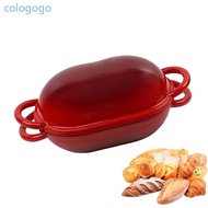 COLO Enameled Cast Iron Oval  for Sourdough Bread Baking Kitchen Essential Dutch Oven Bakeware With 