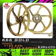 RIM MOTOSIKAL KAWA-GTO SPORT RIMS 666 1.40X17(DISC,F) 1.60X17(DISC,R) FOR YAMAHA Y125/Z/ZR, LC135 5S