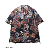 Gypsy & Sons Japan Japanese Ukiyo-e Short-Sleeved Shirt Goemon Pure Cotton Hawaii Shirt Aloha Shirt