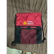 Mount Buffalo Red Drawstring Bag
