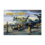 Nine-O-Nine B-17 Bomber Wwii Plane Tin Signs Vintage Decor For BarsDinerCafes Pubs Garage Home Wall 