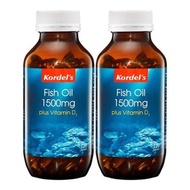 KORDELS FISH OIL 1500MG + VITAMIN D3 SOFTGEL 120S X 2