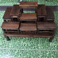 Golden Teak Altar Table 9 Sides 4