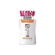 花王 男士Biore ONE 全效合一全身潔淨露 髮膚柔順型 花香皂香味 按壓瓶 480ml 《頭髮・臉部・身體皆可使用的男士Biore》沐浴乳