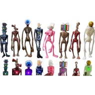 8 PCS Patung Aksi Siren Head Model Seram Monster Siren Head (Siri-H)