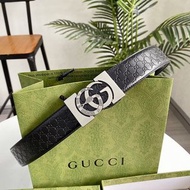 代購 義大利奢侈時裝品牌GUCCI古馳真皮蛇印花皮帶