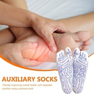 COD Pressure Point Socks Reflexology Socks Acupoint Map Socks Foot Pain Relief with  Massage Tool Fo