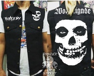 rompi vast costum band punk mistifts,jaket vast,vast denim,jaket punk