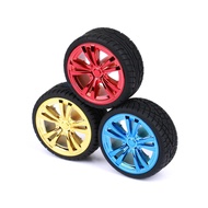 [AI Electronics] * Robot Tire Motor Wheel TT Motor Wheel 65mm Wheel Coating Rubber Tire