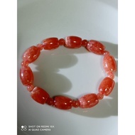 #B593-2 100% Natural Premium Rhodochrosite Bracelet H13.5mm x L10.9mm x W 11mm