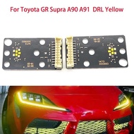 Lemon Yellow  for Toyota GR Supra A90 A91 DRL Car Hernia Headlights DRL Chip Ballast LED Panel Yello