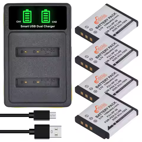 NP-50 NP50 KLIC-7004 D-Li68 Battery for Fujifilm X10 X20 F50 F75 F665 F775 F900 EXR F505 F305 F85 F2