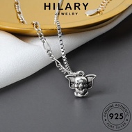 HILARY JEWELRY 925 Dumbo Rantai Leher Women Korean Original Silver Perak Perempuan Retro Pendant Sterling 純銀項鏈 For Accessories Necklace Chain N74