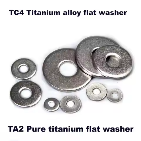 GB848/GB97 TC4 titanium alloy flat washer circular washer meson M3 M4 M5 M6 M8 M10 M12 M16 M18 M20 T