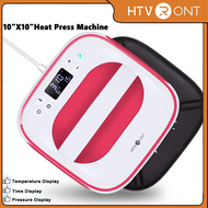 HTVRONT 220V Heat Press Machine for T-Shirts Portable 10"X10" Iron Press for Sublimation and HTV Vin