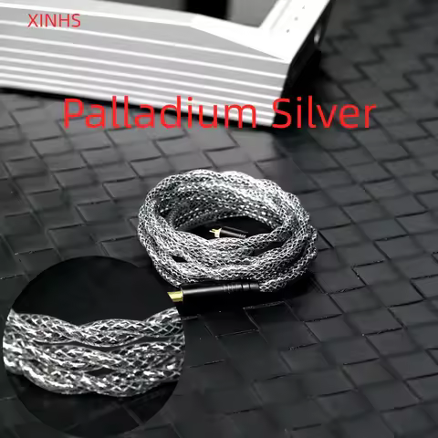 XINHS S99 2-core black gold palladium silver silver plated copper earphones HIFI upgrade cable