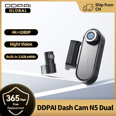 DDPAI 4K Dash Cam N5 Dual Front and Rear 4K Ultra HD Resolution AI Dash Camera NightVIS ADAS GPS Aut