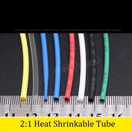 Diameter 1.5mm Heat Shrink Tube 2:1 Polyolefin Thermal Cable Sleeve Insulated Wire Protector Wrap DIY Connector Repair-5/20Meter
