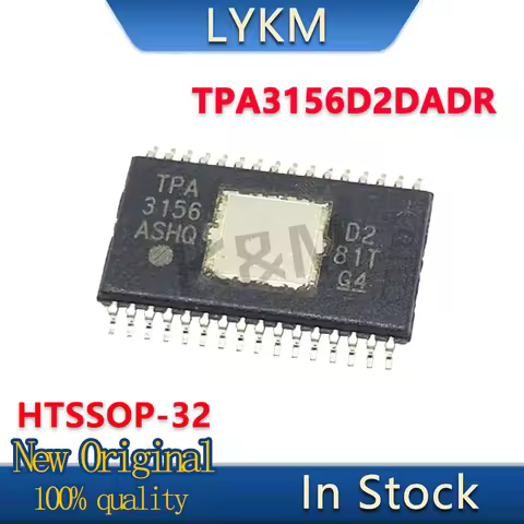 2~5/PCS New Original TPA3156 TPA3156D2DADR HTSSOP32 Audio power amplifier chip In Stock