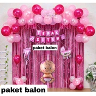 Paket Balon Dekorasi Tedhak Siten / Happy Birthday / Aqiqah