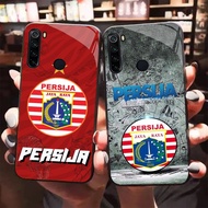 HK-39 Persija Glass KACA Casing for Xiaomi Redmi Note 8 8A 10 9 Pro Lite