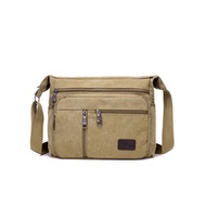 wallet for man dompet lelaki New Men Canvas Shoulder Messenger Bag Casual Tool Bag Large Portable Co