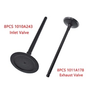 16PCS Engine Inlet & Exhaust Valve for Mitsubishi Outlander ASX Lancer 4B10 4B11 4B12 1010A243 1011A