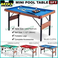 Spesial Miki 5-Ft Mini Pool Table Mainan Anak Meja Billiard Kecil Mdf
