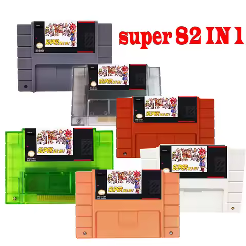 Super 82 in 1 Save Game file Cartridge Harvest Moon Goof Troop Final Game Fansty II III IV Megaman X