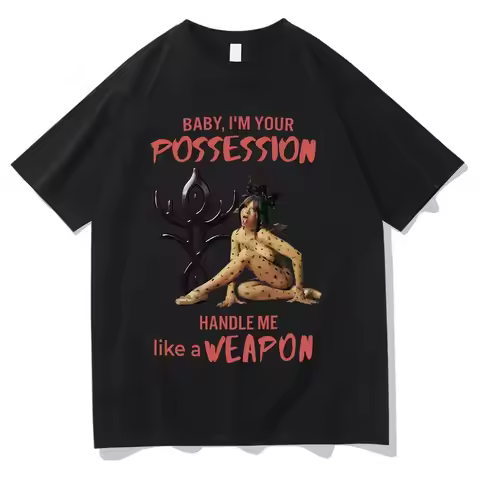 Y2k Harajuku Tops BABY I'M YOUR Possession Graphic T Shirts Melanie Martinez Fashion Casual Loose Ov