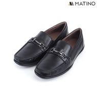 MATINO SHOES รองเท้าชายโลฟเฟอร์หนังแท้ รุ่น MC/S 3021 - BLACK/BROWN