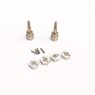 Part rc car HSP 1/10 94123 94111 4pcs wheel hex metal alloy 102042 - 2pcs wheel axle drive cup 02033