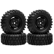 4pcs 95mm 1.9 Beadlock Wheel Rim Tire Set for 1/10 RC Crawler Car TRX4 D90 Axial SCX10 II III Redcat