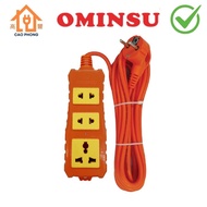 Ominsu 3500w wireless/wired 3-door ceramic core power outlet, 3m 5m cord, suitable for all needs
