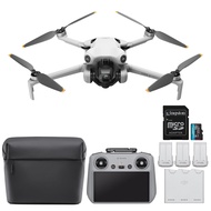 Mini 4 Pro Fly More Combo (DJI RC 2) Drone with 128GB Memory Card- Lightweight and Foldable Mini Cam