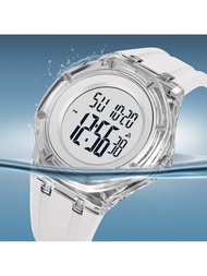 Đồng hồ kỹ thuật'số đơn giản SKMEI 2489 Sport Outdoor Silicone Strap 2Time 50m chống nước cho nam