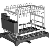 New Style Kitchen Dish Drain Rack Cupboard Dish Rack Shelf Chopsticks Dishes Storage Rack Household 