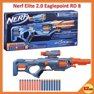 Hasbro NERF Elite 2.0 Eaglepoint RD-8 Blaster -- 8-Dart Drum, Detachable Scope and Barrel, 16 Darts 0423