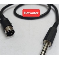 6.35mm TRS to Midi din 5 Pin Male 50cm audio cable