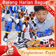Galaxy Detectives Tobot Transformasi Kereta ke Robot Mainan Kartun Korea Brothers Anime Tobot Deform