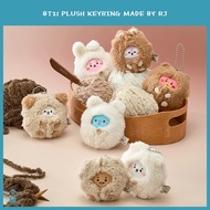 BT21 PLUSH KEYRING MADE BY RJ LINE FRIENDS OFFICIAL Soft & fluffy KEYCHAIN