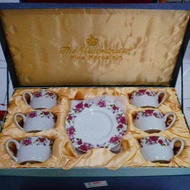 Mug Glass Cup Saucer 200 cc Set of 6 The Westminster