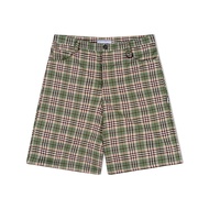 ABOVE AND OVER - PLAID SHORT PANTS GREEN