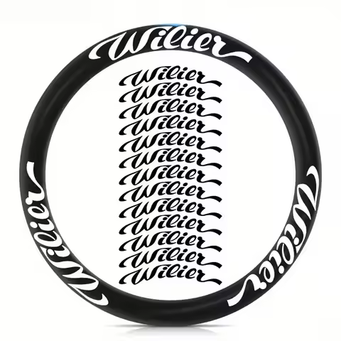 13PCS/SET Stylish Wilier Bike Wheel Stickers Set Custom Decals for Bicycle Rim Personalization & Bra