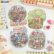 【 MA】Dreamland 3D Stickers Landscape House Stickers Cartoon Children Stickers
