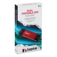 Kingston 1TB 1T USB3.2 Gen2 Type A/C Dual Interface Mobile Solid State Drive SSD Flash