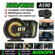 A590 OBD+GPS Dual System Head Up Display Car HUD Gauge Digital OBD2 Scanner Speed Gauge Display