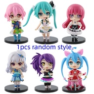 7cm 7style Hatsune Miku virtual singer Anime action figure 3D PVC model Character Cosplay Accessorie