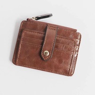 Mens Card Bag 2024 New Short Card Bag Zipper Small Coin Wallet Headset Storage And Sorting Bag